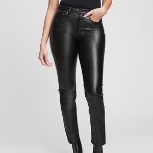 Gap High Rise Vintage Slim Vegan Leather Pants
